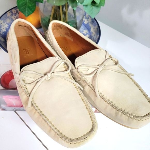 NEW MENS FRYE BOAT SHOES / DRIVING SHOES MOCCASINS. 9D W main image 12